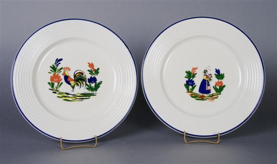 Appraisal: A Group of Six French Ceramic Plates Varages Diameter of