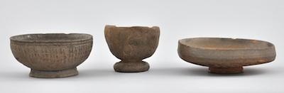 Appraisal: Two Korean Cups Lid Silla Period ca th- th Century