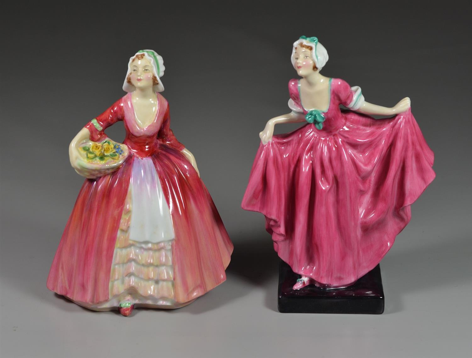 Appraisal: Royal Doulton bone china figurines Janet HN Delight HN tallest