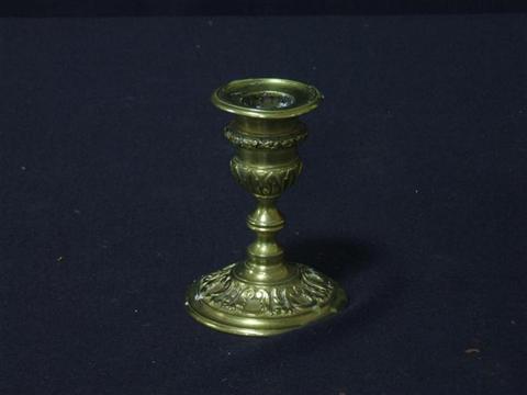 Appraisal: SMALL GILT-BRONZE GOBLET th century with acanthus design indistinctly stamped