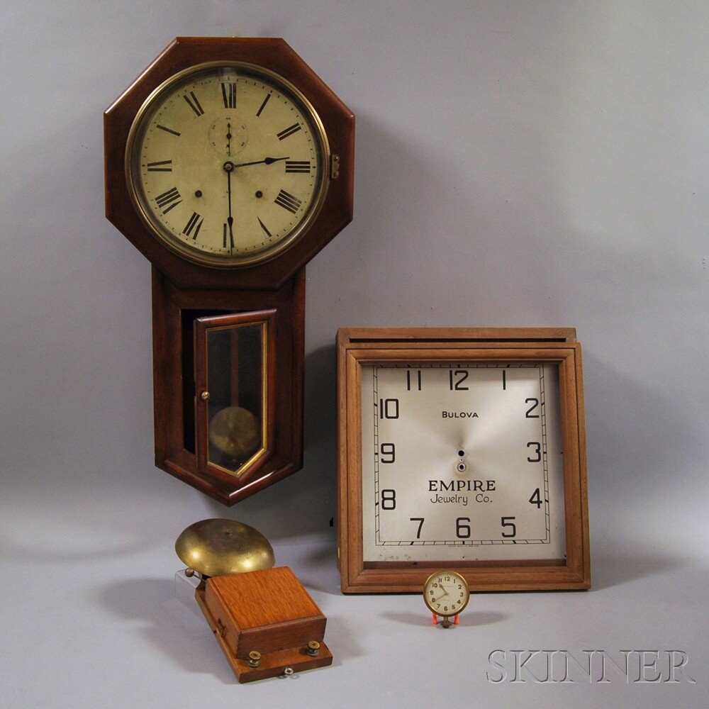 Appraisal: Seth Thomas World Wall Clock and Others the oak case