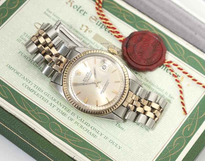 Appraisal: A gentleman's stainless steel and gold wristwatch Rolex Oyster Perpetual