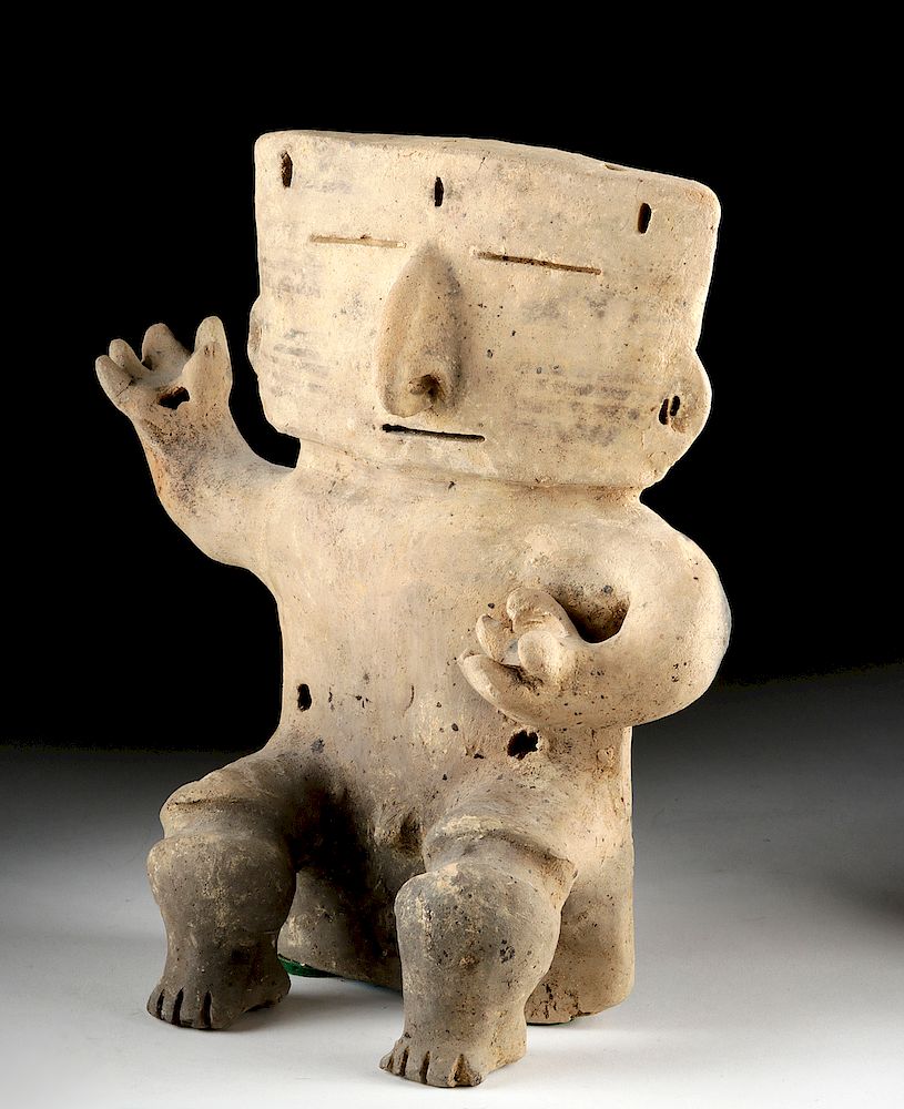 Appraisal: Fine Quimbaya Pottery Slab Figure Originally Listed At Pre-Columbia Colombia