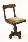 Appraisal: PIANO STOOL - Circa - mahogany full back swivel seat