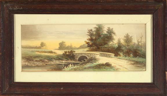 Appraisal: Georges Frederic Rotig French - Bridge in a Country Landscape