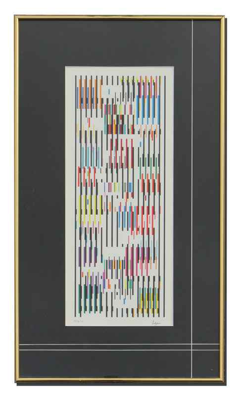 Appraisal: AGAM Yaacov Israel - ''Tapestry'' Serigraph sight size '' x