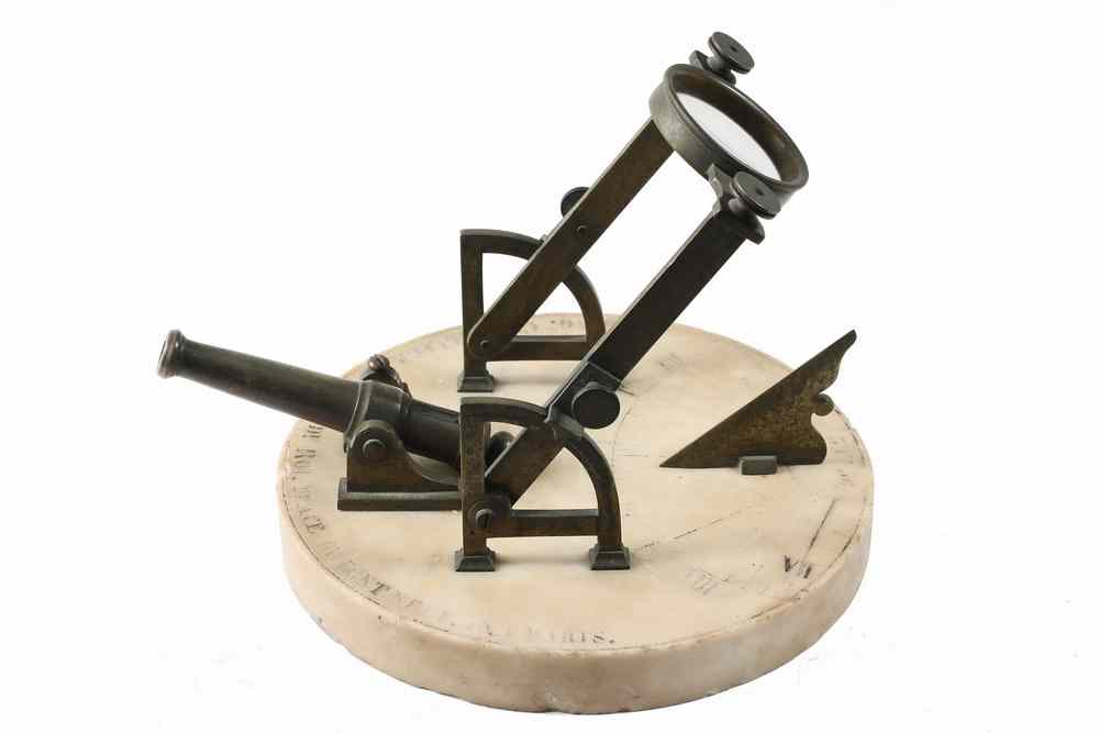 Appraisal: TH C BRASS SUNDIAL NOON CANNON - Brass Noon Cannon