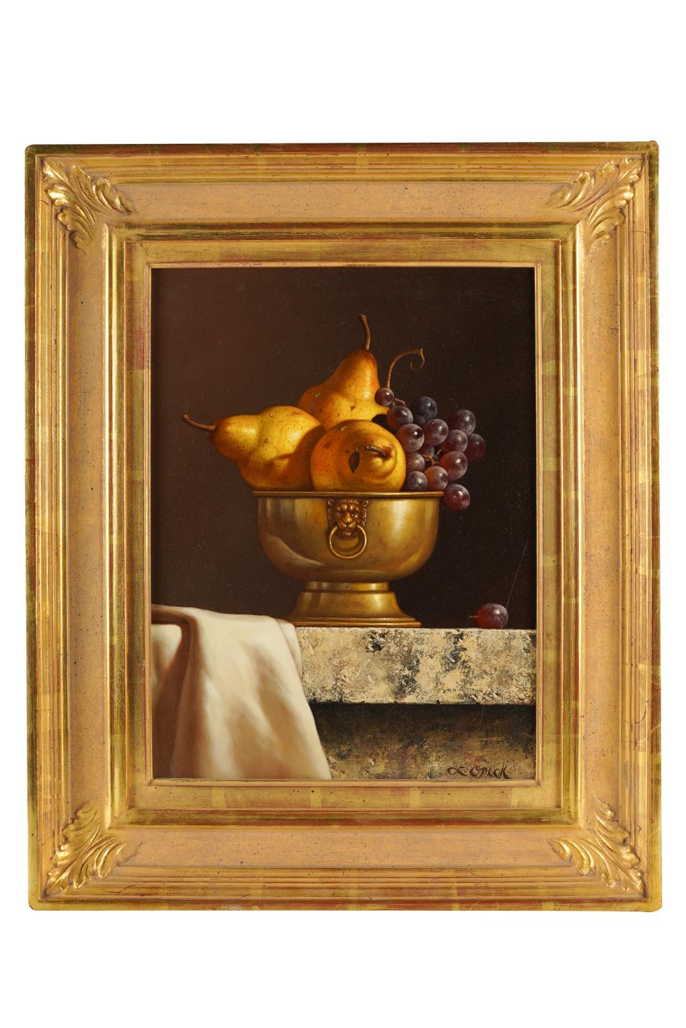 Appraisal: LORAN SPECK STILL LIFE WITH FRUIToil on board signed lower