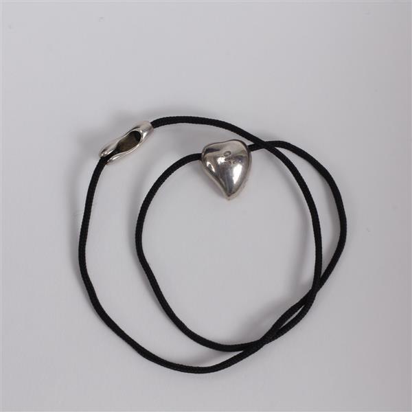 Appraisal: Georg Jensen Denmark Sterling Silver Heart Pendant Necklace