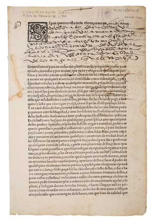 Appraisal: MEXICAN INCUNABULUM Sepan quantos esta carta vieren como yo pages