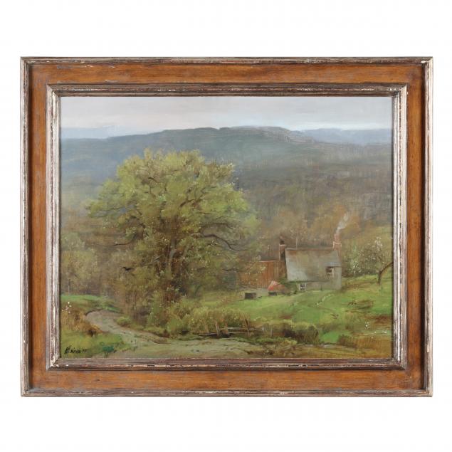 Appraisal: ROBERT MAIONE AMERICAN - A WELSH FARM IN EARLY SPRING