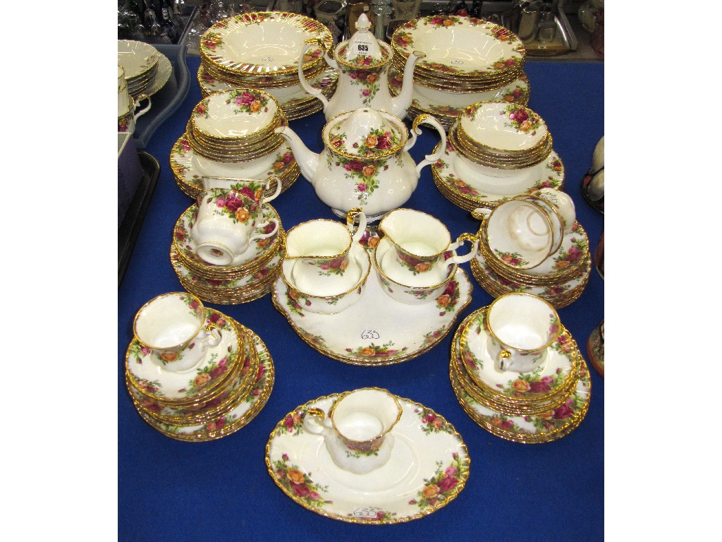 Appraisal: Collection of Royal Albert Old Country Roses tea and dinnerwares