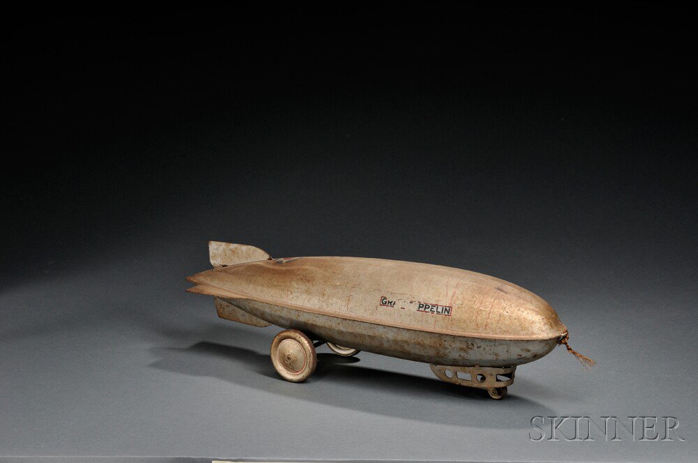 Appraisal: Painted Tin Graf Zeppelin Pull-toy Estimate - The absence of