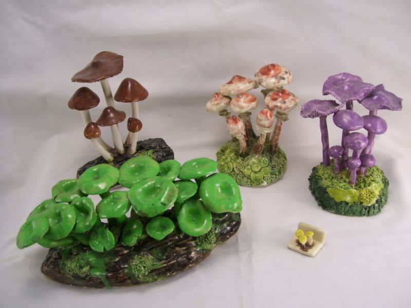 Appraisal: - Clay Mushrooms by Maria Maravigna Maria Maravigna of Boston