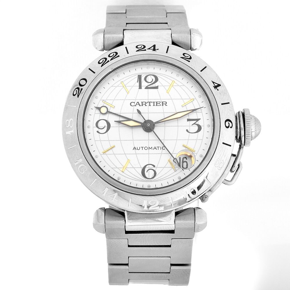 Appraisal: Cartier Pasha Watch Cartier Pasha C Automatic Stainless Steel Watch