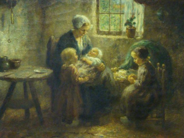 Appraisal: BOUTER Cornelius O C ' The Happy Family Signed lower