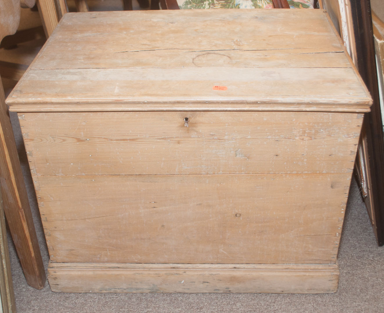 Appraisal: Country pine trunk