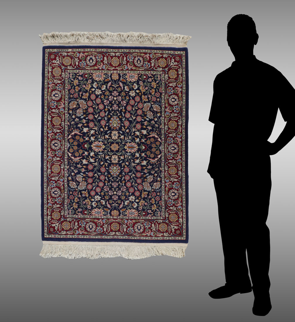 Appraisal: APPROX - YR OLD TURKISH HEREKE HAND KNOTTED WOOL RUG