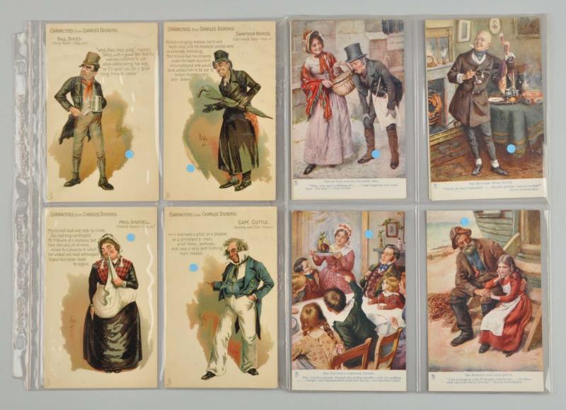 Appraisal: Lot Of Tuck Charles Dickens Postcards This lot includes cards