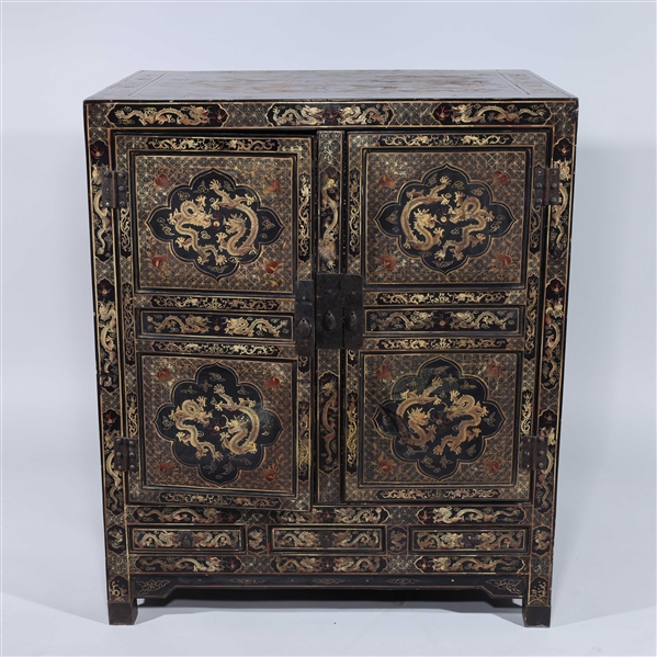 Appraisal: Chinese apothecary cabinet with intricate interiors with numerous small drawers