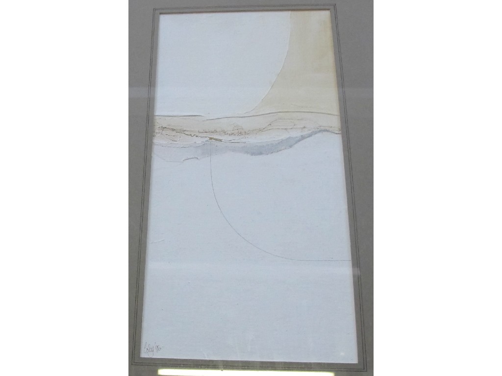 Appraisal: RICHARD COLEY Mixed media 'Hushed and White with Snow' signed