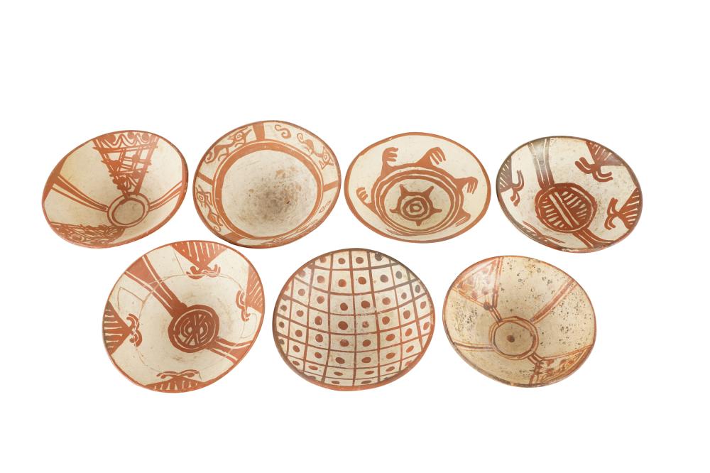 Appraisal: COLLECTION OF MESOAMERICAN CERAMIC BOWLScomprising seven of various sizes and