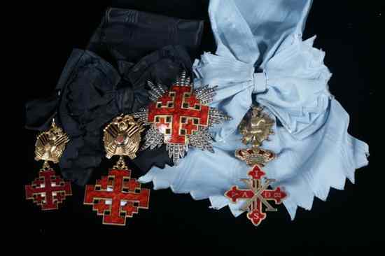 Appraisal: COLLECTION OF BRONZE AND RED ENAMEL MEDALS