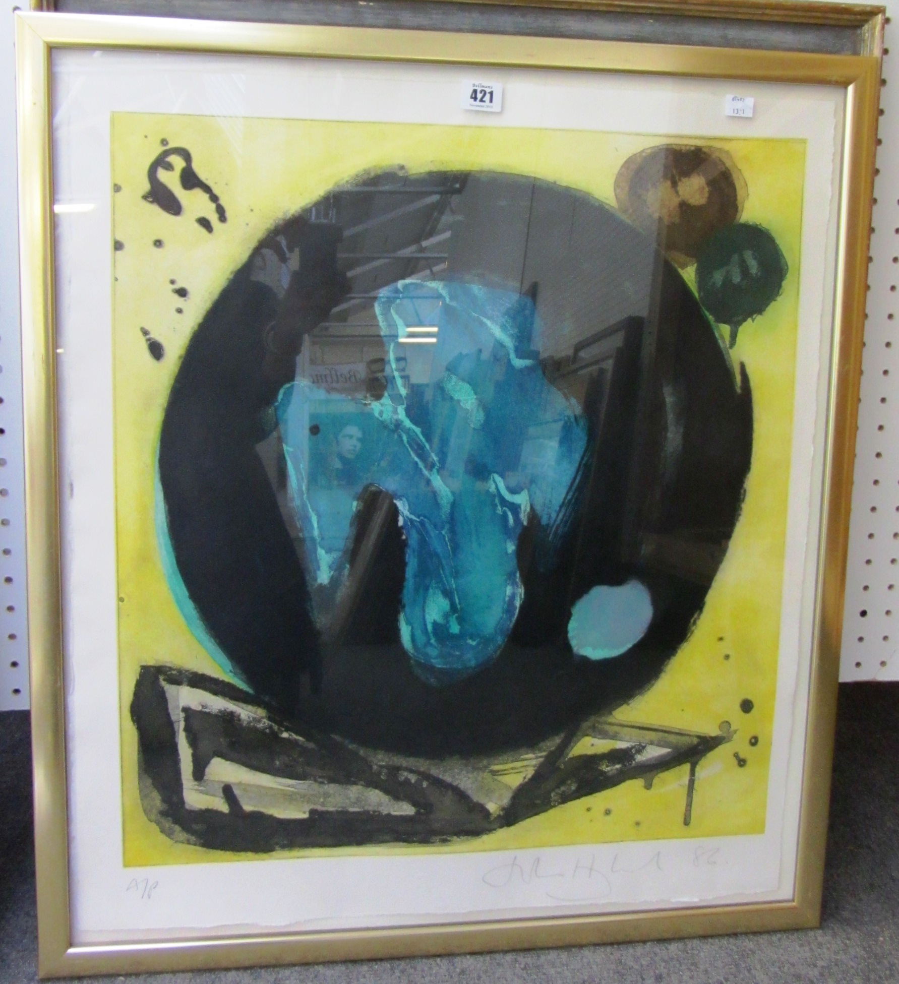 Appraisal: John Hoyland - Untitled colour etching with aquatint signed inscribed