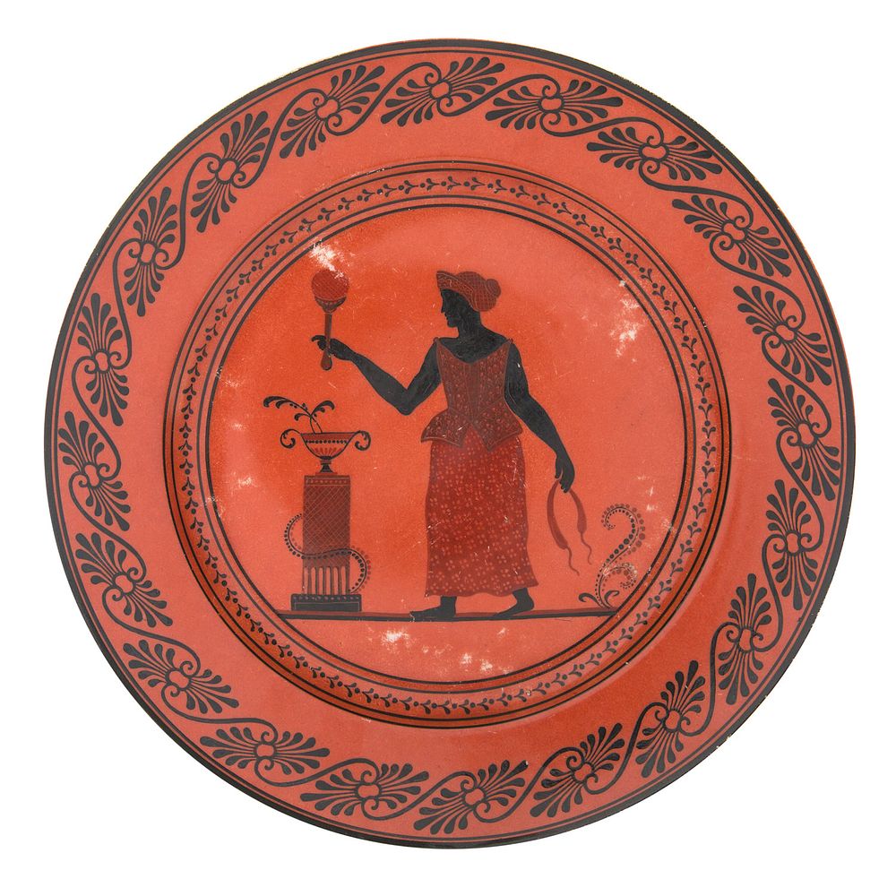 Appraisal: A RUSSIAN PORCELAIN PLATE FROM THE ETRUSCAN SERVICE IMPERIAL PORCELAIN