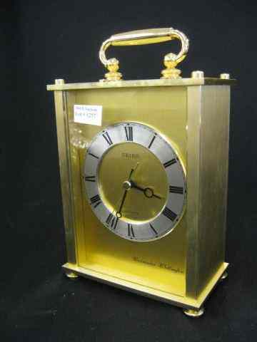 Appraisal: Seiko Carriage Clock Westminster Whittington chimes '' working