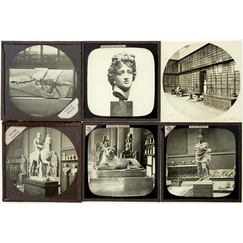 Appraisal: British Museum Seventeen x magic lantern slides of antiquities early