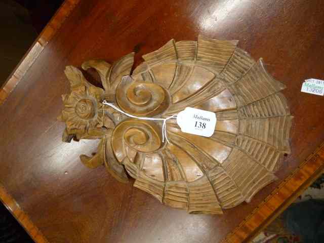 Appraisal: AN ANTIQUE LIME WOOD CARVING in the form os a