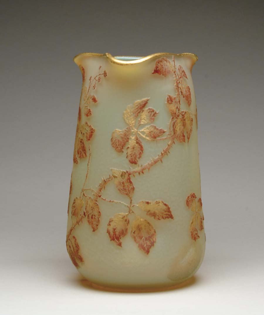 Appraisal: MONUMENTAL DAUM VASE Wonderful monumental Daum vase has cameo and