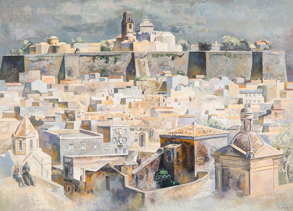 Appraisal: LEV MESHBERG RUSSIAN - LEV MESHBERG RUSSIAN - Sicily oil