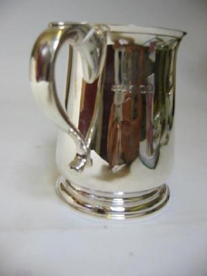 Appraisal: A TANKARD maker W B S London of tapering form