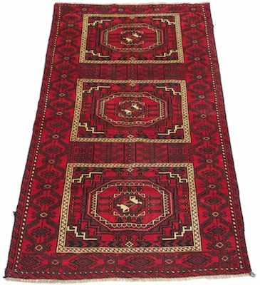 Appraisal: An Estate Persian Old Balouch Rug Apprx '- x '-