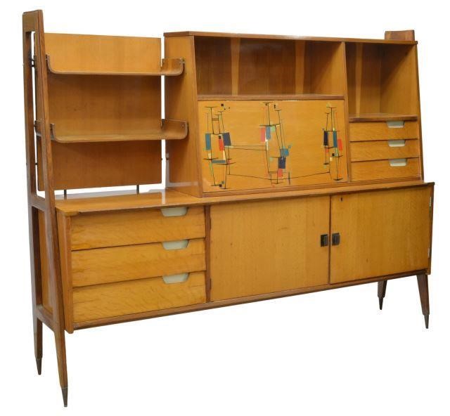 Appraisal: Italian mid-century modern cocktail sideboard in the manner of Piero