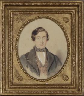 Appraisal: Charles Richard Bone - Portrait of a Bespectacled Young Man