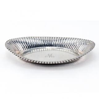 Appraisal: Vintage Sterling Silver Dish Vintage Sterling Silver Dish Scalloped style