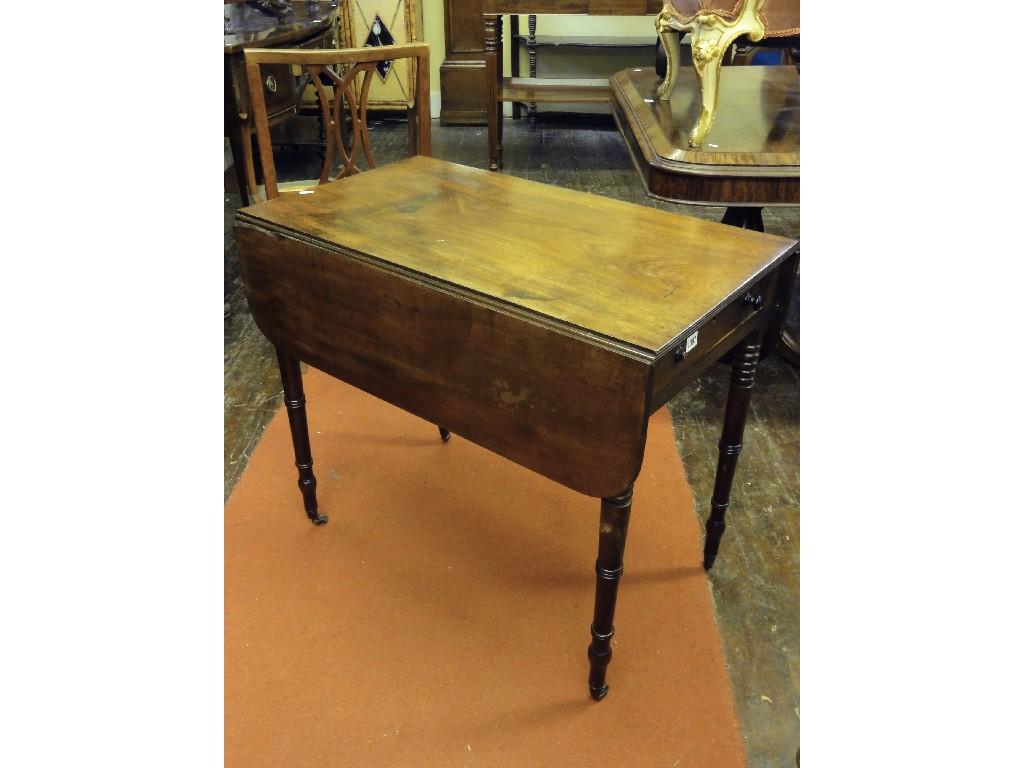 Appraisal: An early th century mahogany Pembroke table fitted with a