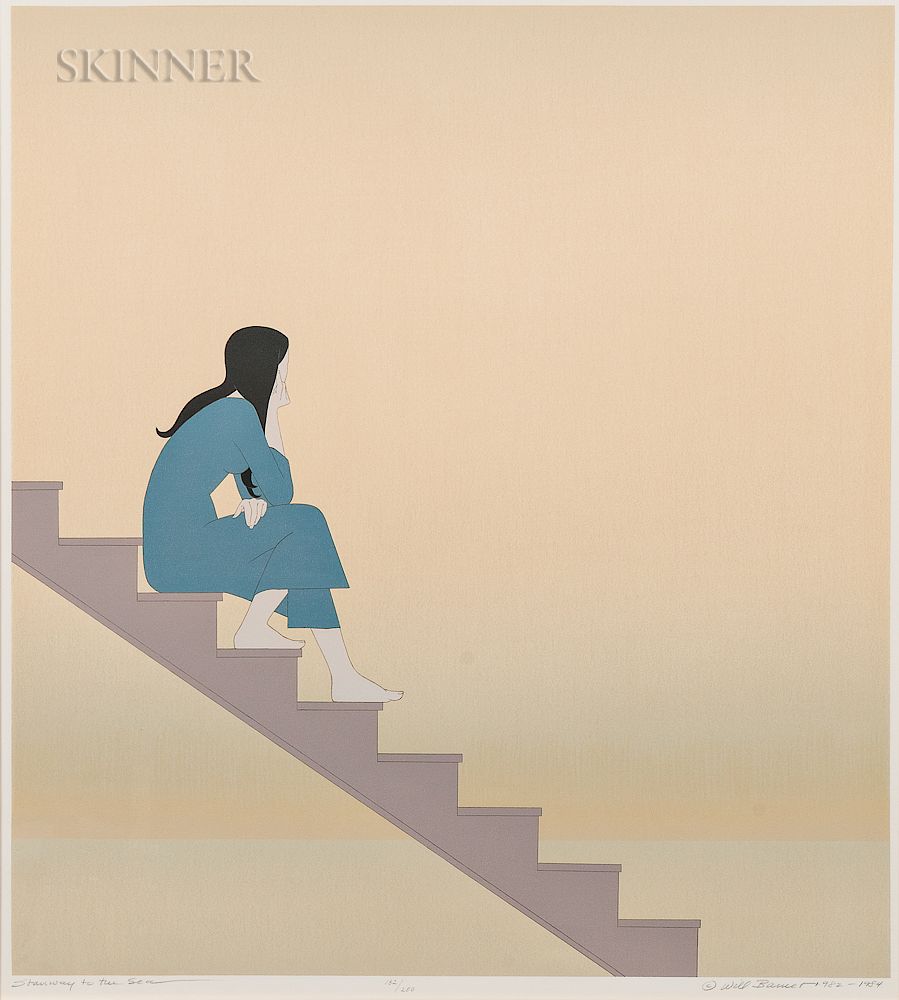 Appraisal: Will Barnet American - Stairway to the Sea Will Barnet