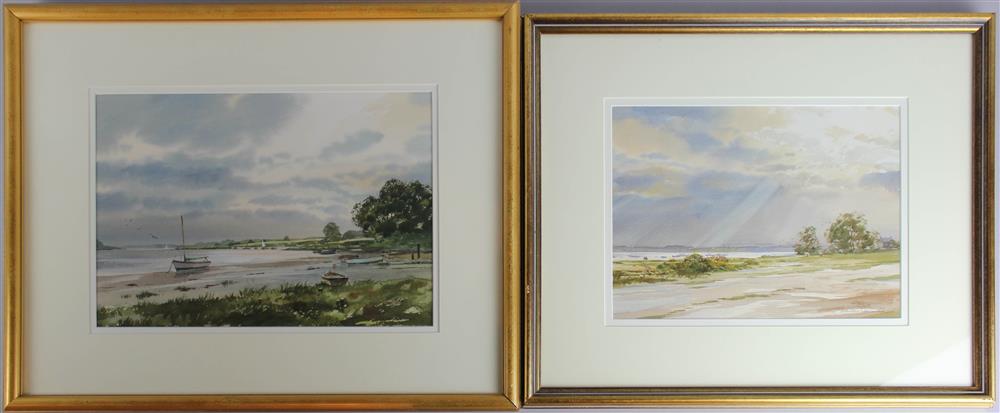 Appraisal: ASHTON CANNELL BRITISH - A PAIR OF WATERCOLORS OF THE