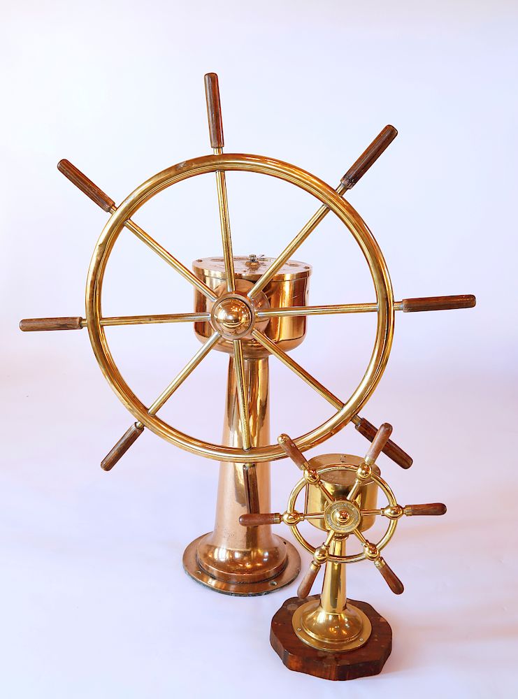 Appraisal: John Haste and Co LTD Engineer's Greenock Brass Ship's Wheel