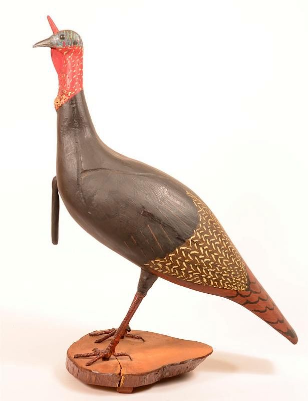 Appraisal: Contemporary Folk Art Life Size Turkey Figure Contemporary Folk Art