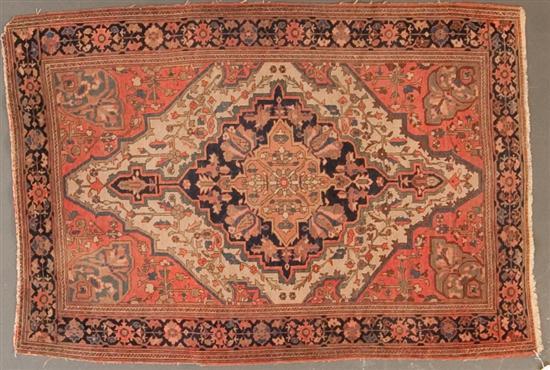 Appraisal: Antique Fereghan Sarouk rug Persia circa x