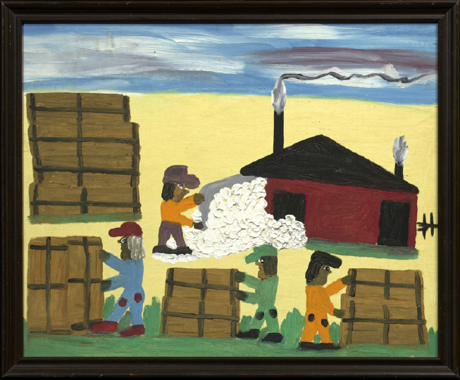 Appraisal: Clementine Hunter American Louisiana - The Cotton Gin oil on