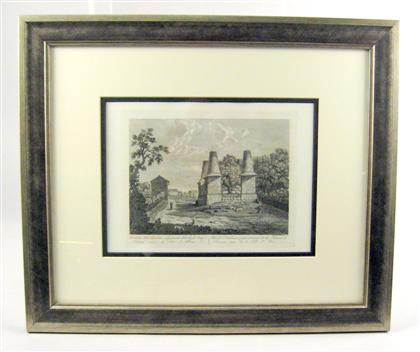 Appraisal: Eight copper engravings of Roman views Framed H W in