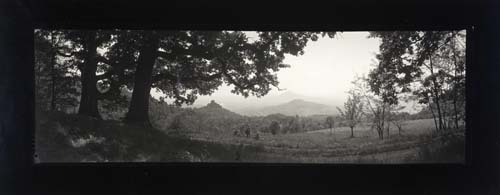 Appraisal: SUDEK JOSEF - Untitled mountain panorama Silver contact print x