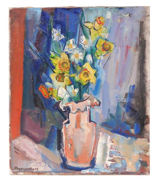 Appraisal: Marion Huse American - A Bounty of Daffodils oil on