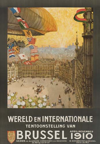 Appraisal: HENRI CASSIERS - BRUSSEL x inches Druk J -E Goossens